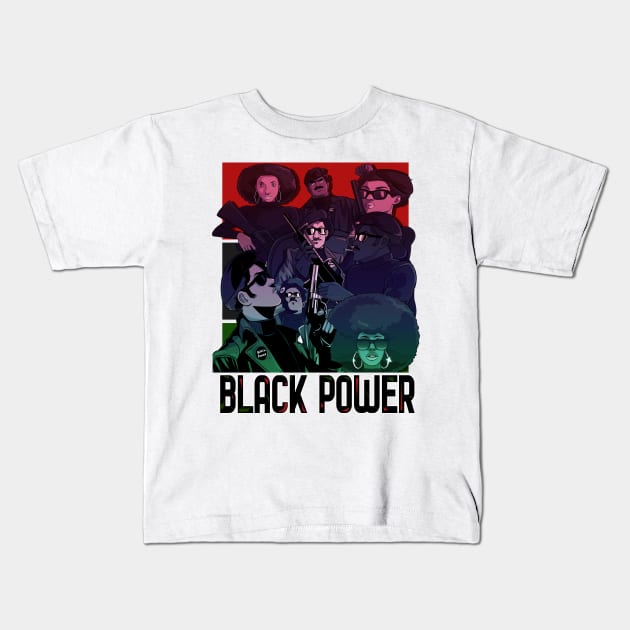 Black Panther Party Black Power Kids T-Shirt by Noseking